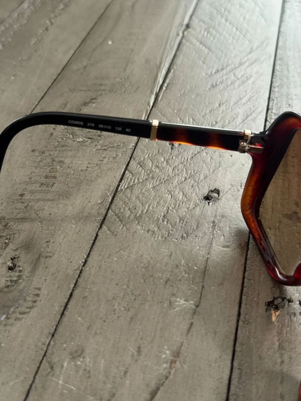 CHLOE CE680S Sunglasses Oversized Square Tortoise Prescription Lenses